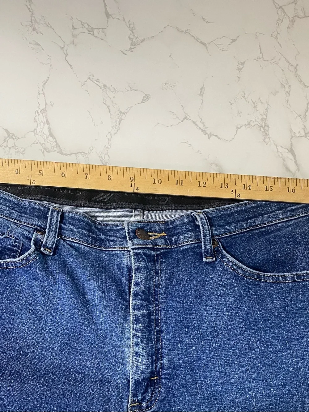 Wrangler Men's Straight Jeans in Blue Denim 36x29 Comfort Flex Waist